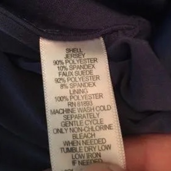 Faux suede and jersey pencil skirt. - Picture 2 of 2